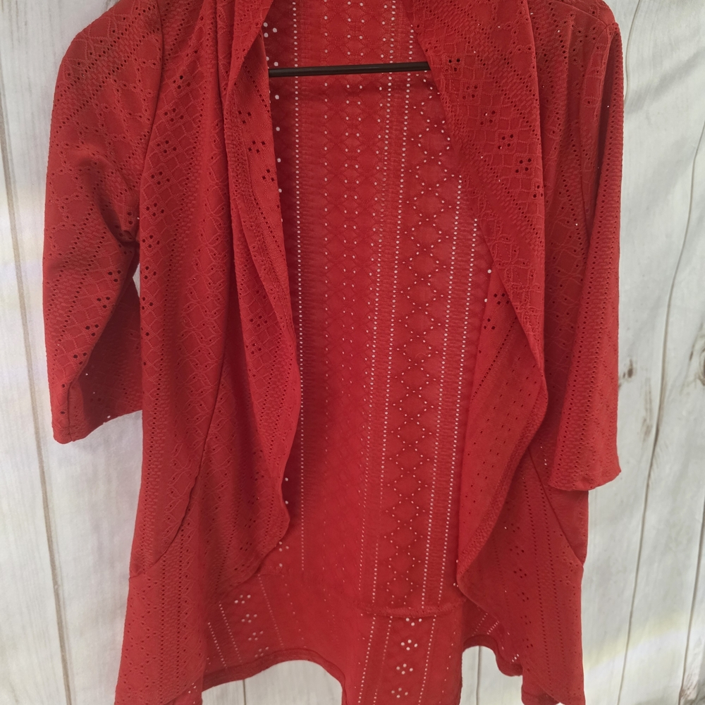 Chic Women's Red Cardigan